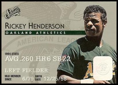 123 Rickey Henderson